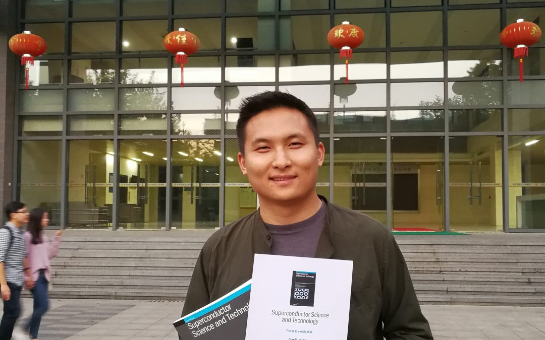 Qing-Yuan Zhao awarded the 2nd prize in the Jan Evetts SuST award at EUCAS